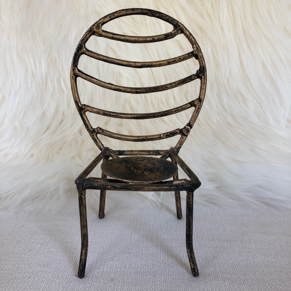 Brass Miniature Chair